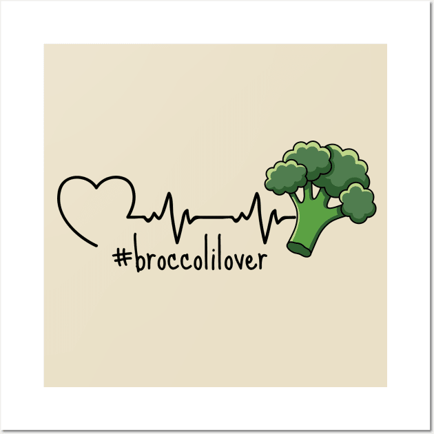 Broccoli In A HeartBeat Wall Art by DesignArchitect